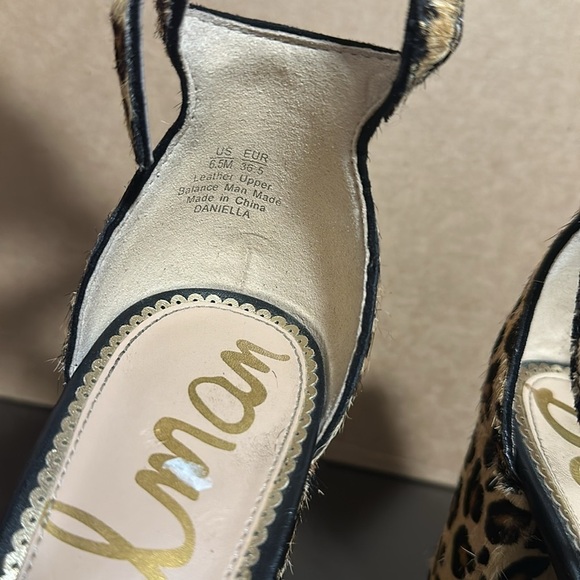 Sam Edelman Daniella  Calf Hair block heel sandals - Picture 5 of 7